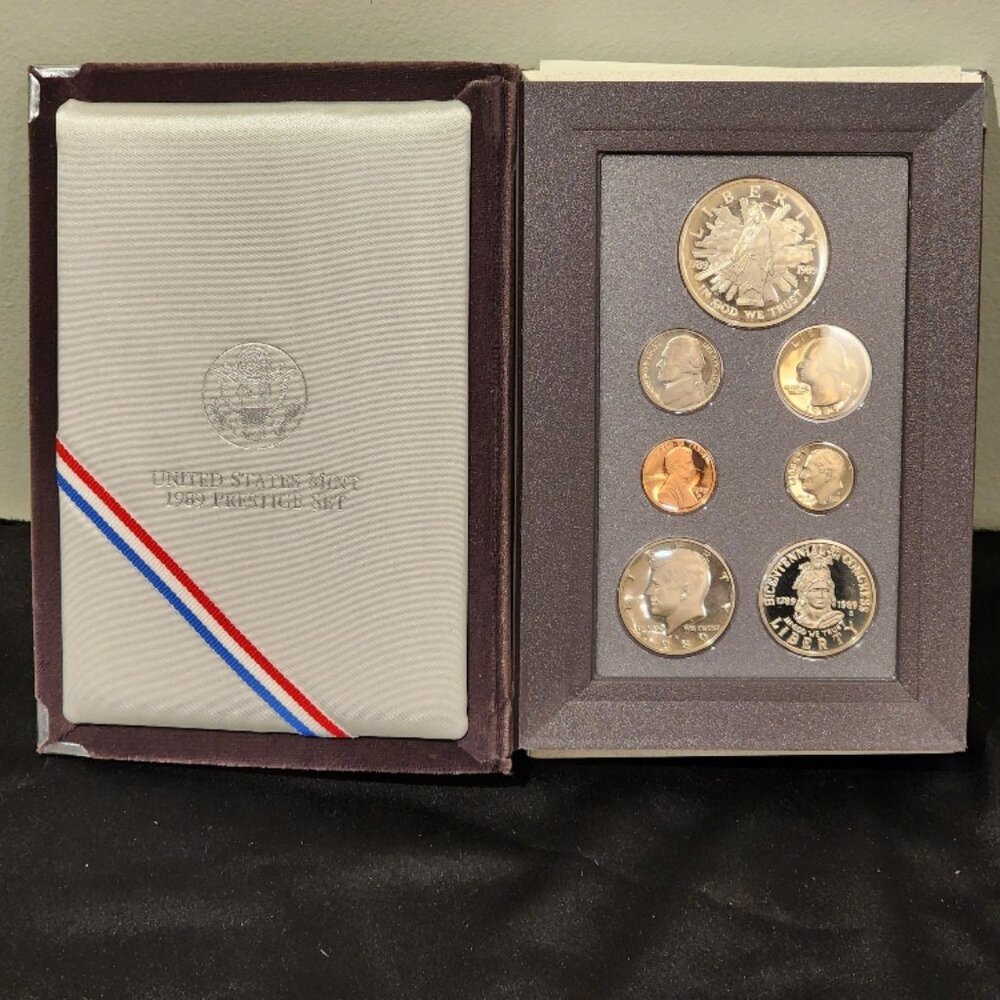 1989-S US Mint Prestige Proof Coin Set with COA and Box